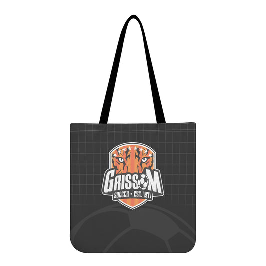 Grissom Soccer Black Net/Soccer Ball Cloth Tote Bag