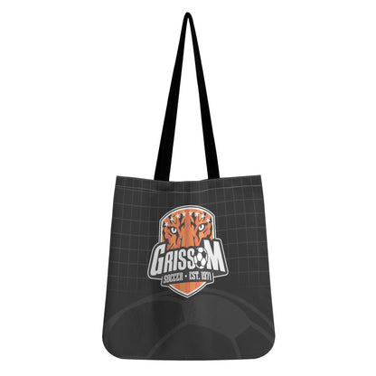 Grissom Soccer Black Net/Soccer Ball Cloth Tote Bag