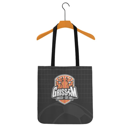 Grissom Soccer Black Net/Soccer Ball Cloth Tote Bag