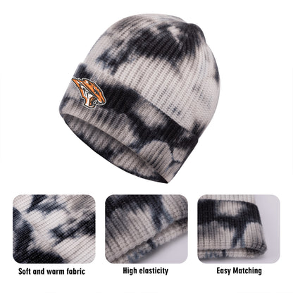 Grissom Logo Embroidered Tie-Dyed Knitted Hats