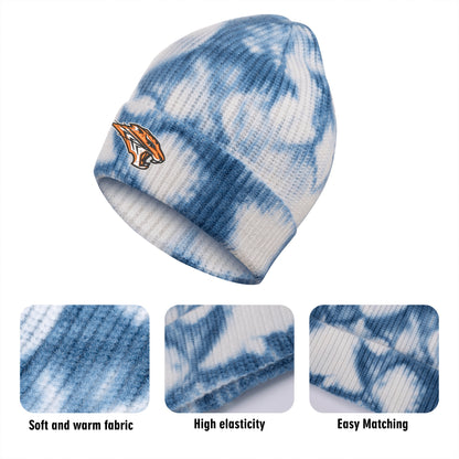 Grissom Logo Embroidered Tie-Dyed Knitted Hats