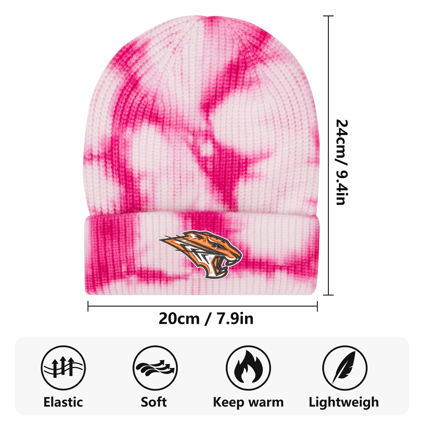 Grissom Logo Embroidered Tie-Dyed Knitted Hats