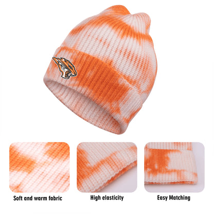 Grissom Logo Embroidered Tie-Dyed Knitted Hats