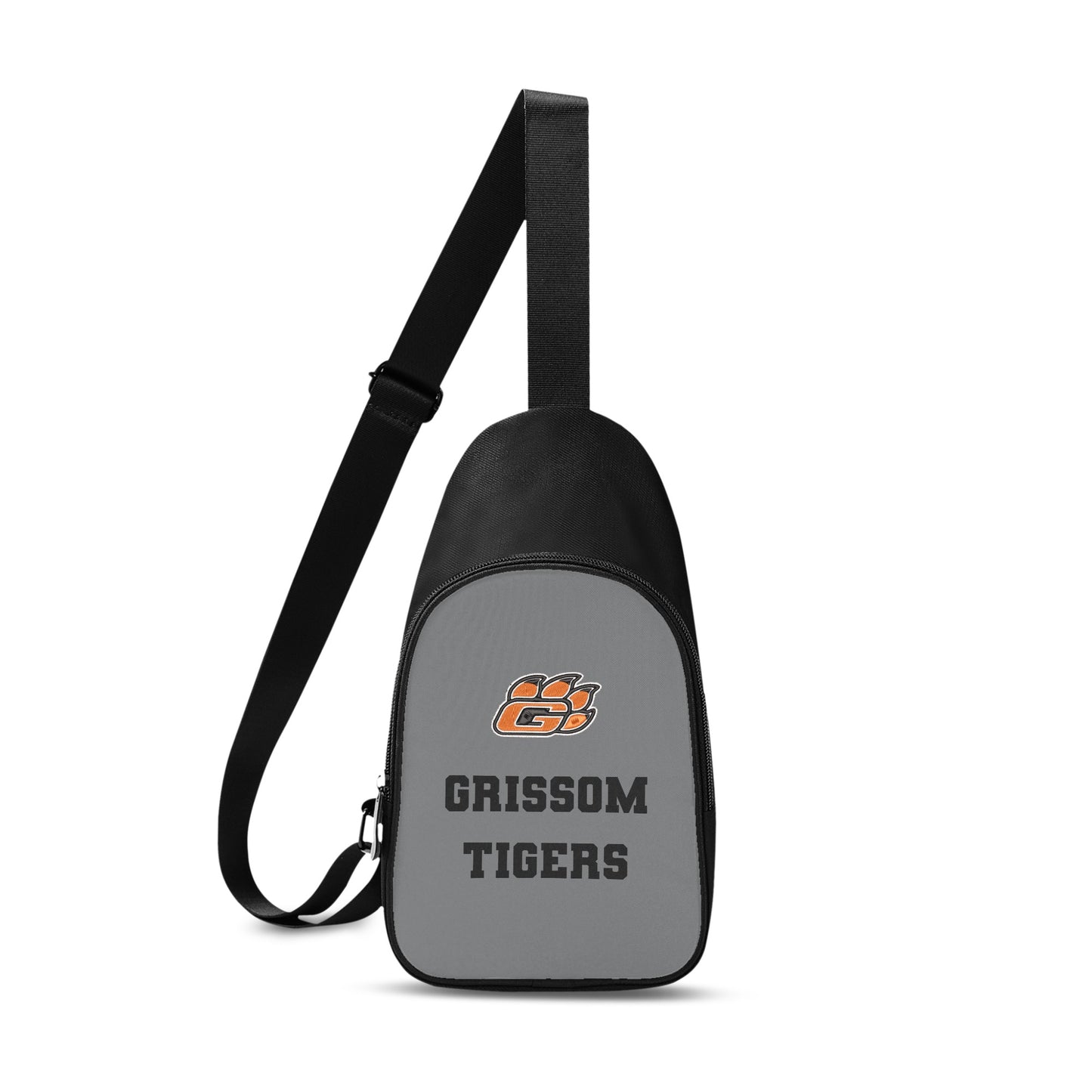 Grissom Tiger Paw Logo Printed + Embroidered Soccer Themed Chest Bag