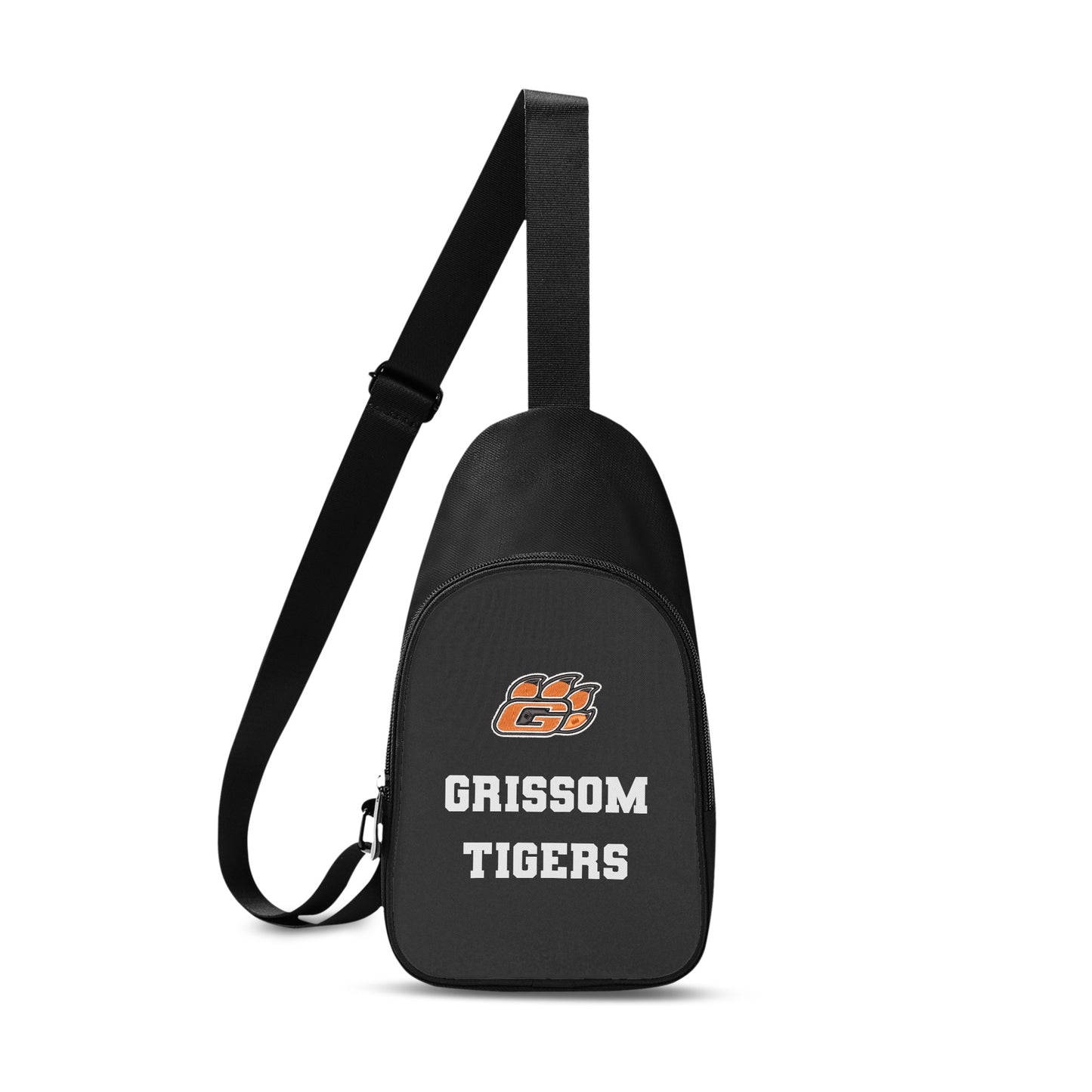 Grissom Tiger Paw Logo Printed + Embroidered Soccer Themed Chest Bag