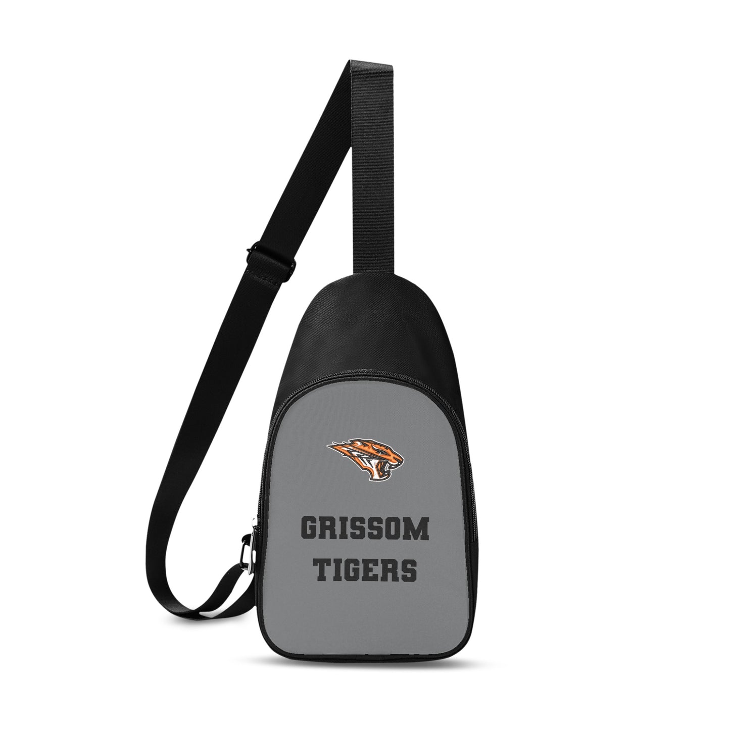 Grissom Tigers Logo Printed + Embroidered Themed Chest Bag