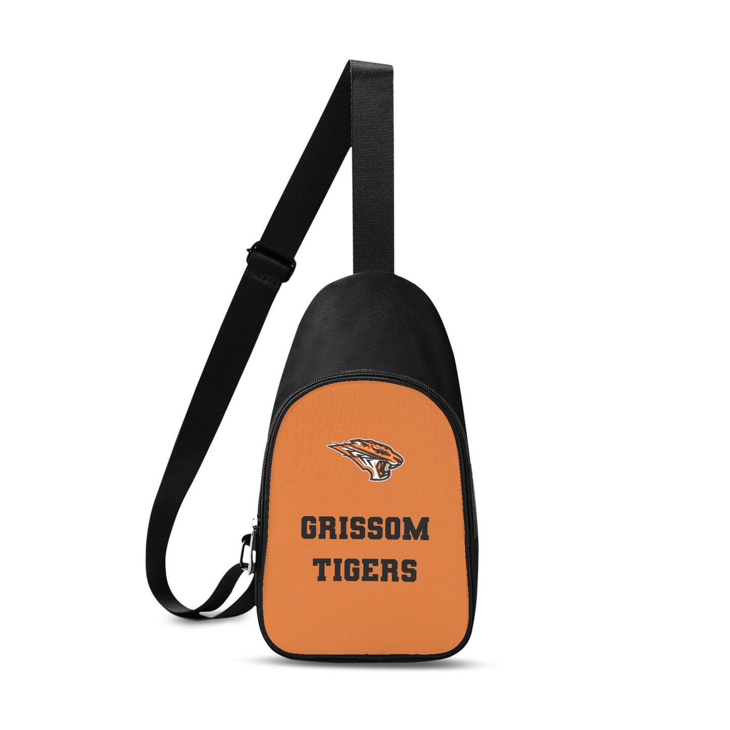 Grissom Tigers Logo Printed + Embroidered Themed Chest Bag