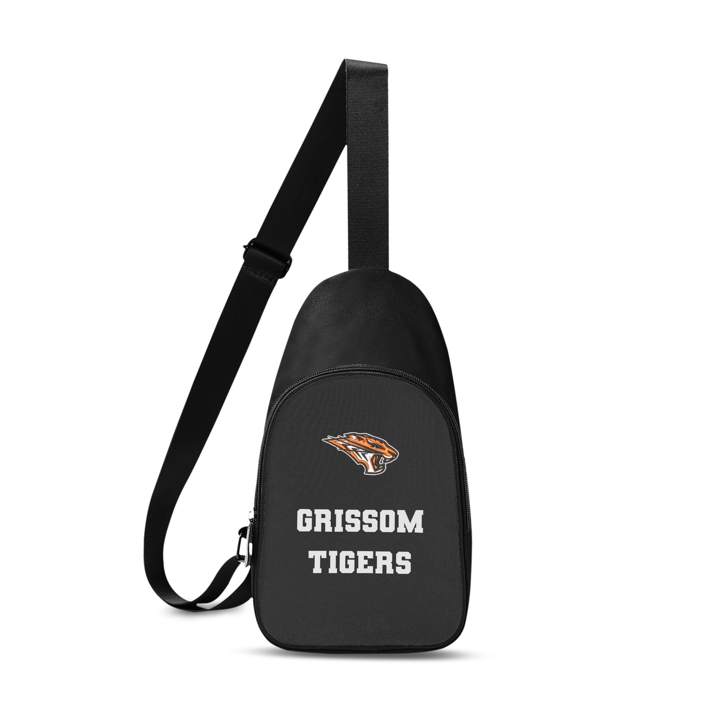 Grissom Tigers Logo Printed + Embroidered Themed Chest Bag