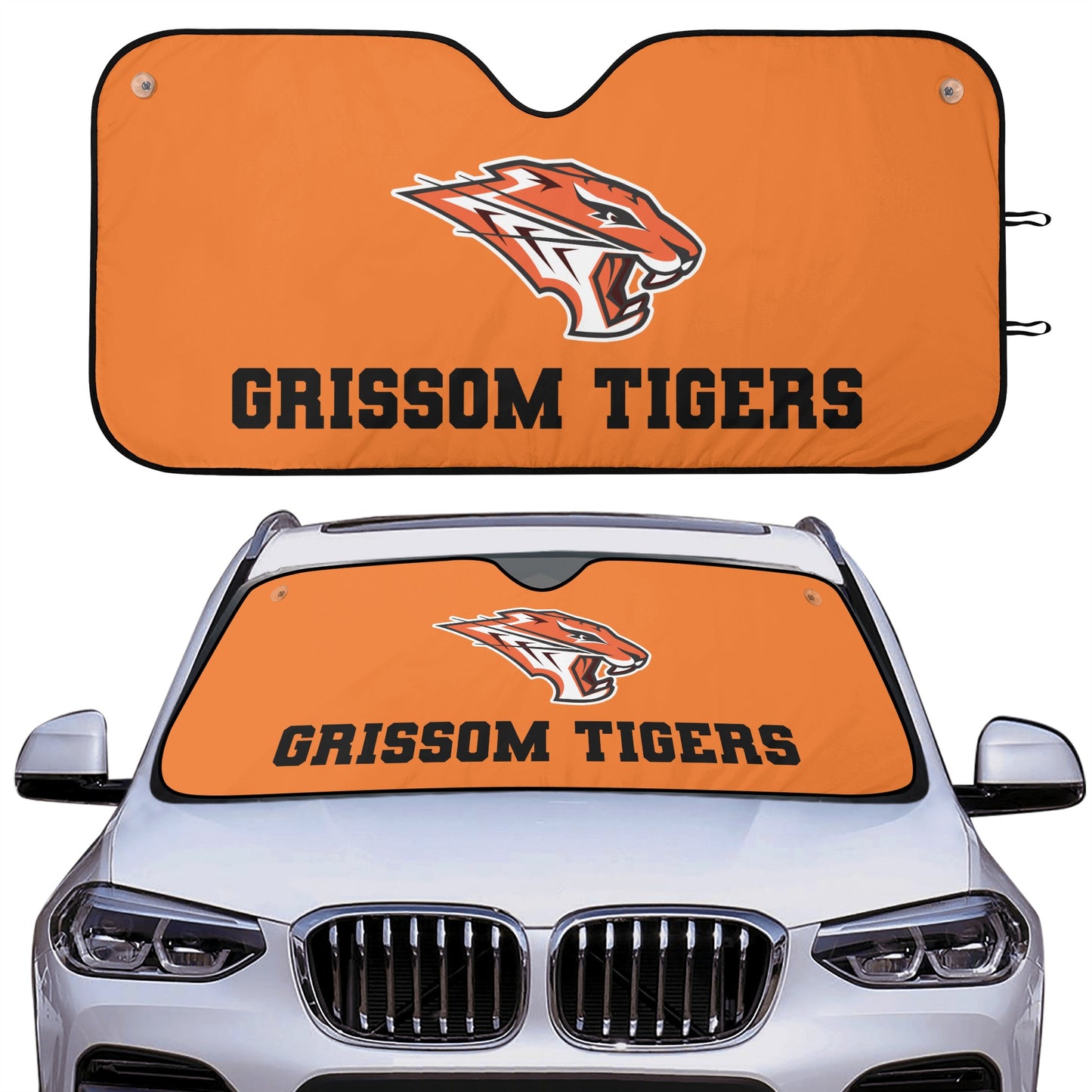 Grissom Tigers Car Auto Sun Shade