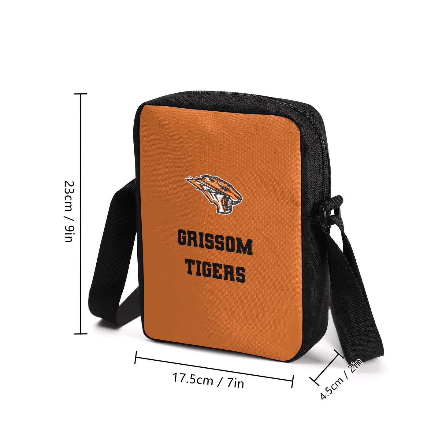 Grissom Tigers Printed + Embroidered Cross-Body Style Bags