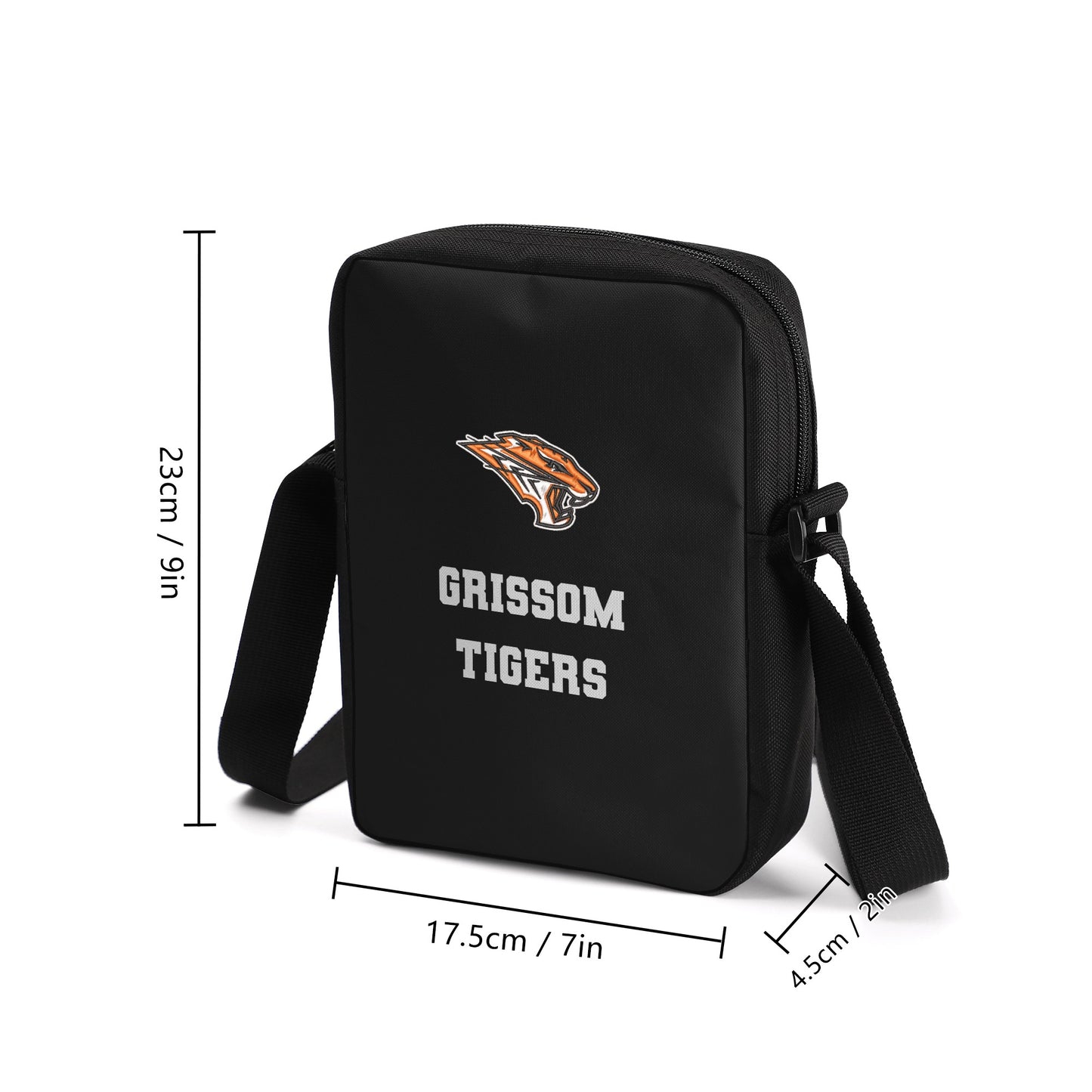 Grissom Tigers Printed + Embroidered Cross-Body Style Bags