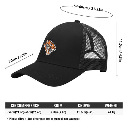 Grissom Tigers Logo Grid Mesh Baseball Cap