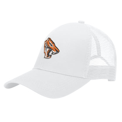 Grissom Tigers Logo Grid Mesh Baseball Cap