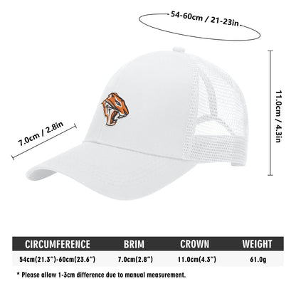 Grissom Tigers Logo Grid Mesh Baseball Cap