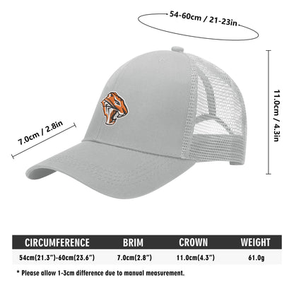 Grissom Tigers Logo Grid Mesh Baseball Cap