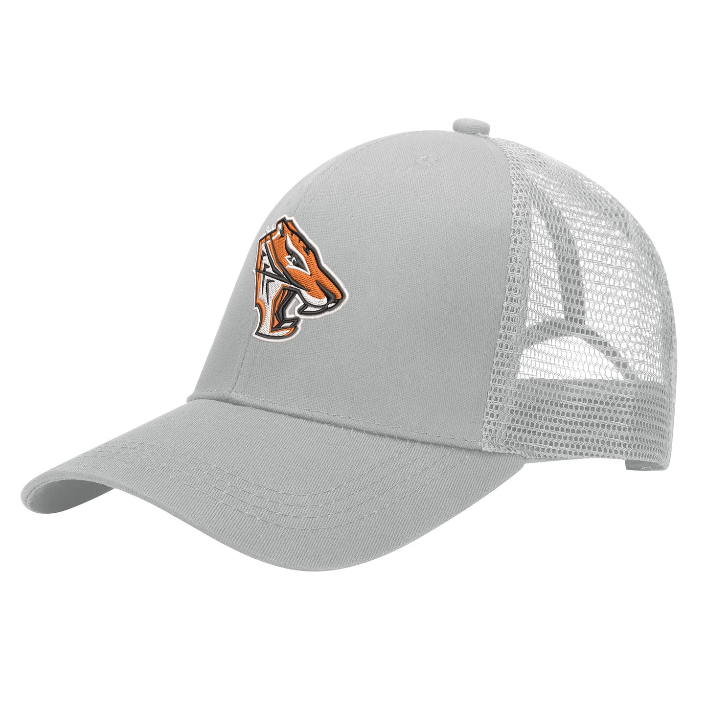 Grissom Tigers Logo Grid Mesh Baseball Cap