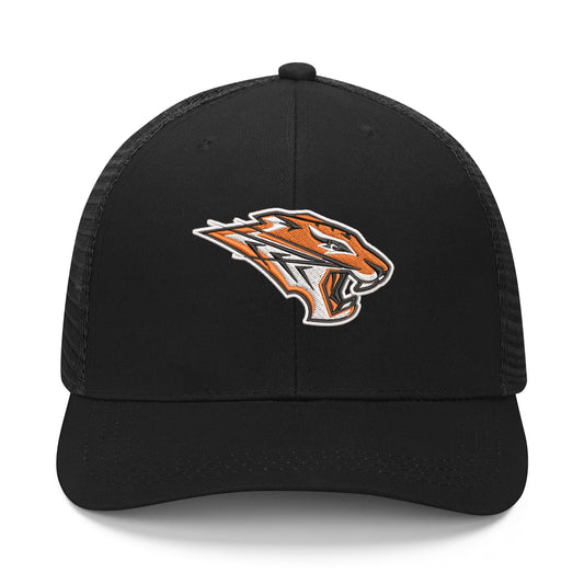 Grissom Tigers Logo Grid Mesh Baseball Cap