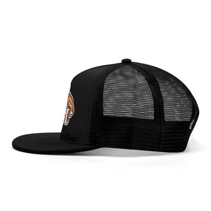 Grissom Tigers Logo Embroidered/Printed Black Mesh Hat