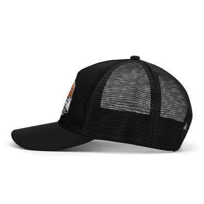 Grissom Men's Soccer Printed Logo Mesh Black Baseball Cap