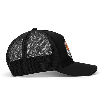 Grissom Men's Soccer Printed Logo Mesh Black Baseball Cap