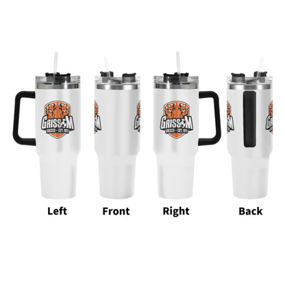 Grissom Soccer Logo 40oz Stainless Steel Tumbler