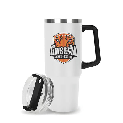 Grissom Soccer Logo 40oz Stainless Steel Tumbler