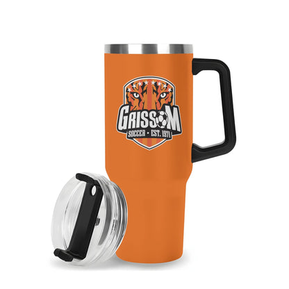 Grissom Soccer Logo 40oz Stainless Steel Tumbler