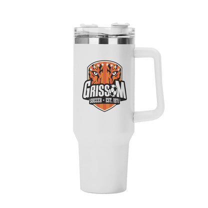 Grissom Mens Soccer 40oz Stainless Steel Tumbler