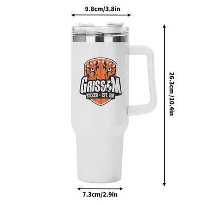 Grissom Mens Soccer 40oz Stainless Steel Tumbler