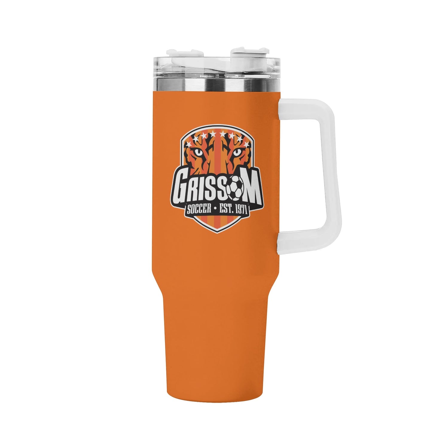 Grissom Mens Soccer 40oz Stainless Steel Tumbler