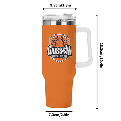 Grissom Mens Soccer 40oz Stainless Steel Tumbler