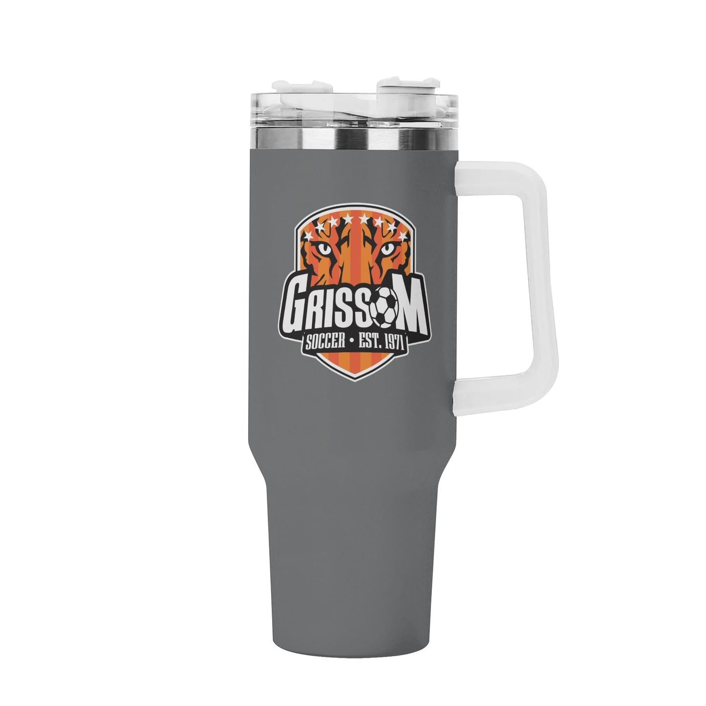 Grissom Mens Soccer 40oz Stainless Steel Tumbler