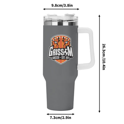 Grissom Mens Soccer 40oz Stainless Steel Tumbler