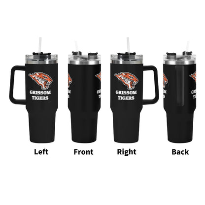 Grissom Tigers Logo 40oz Stainless Steel Tumbler