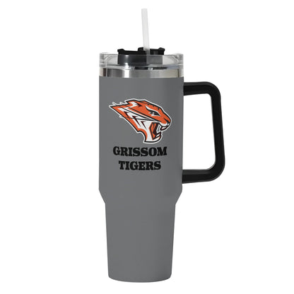 Grissom Tigers Logo 40oz Stainless Steel Tumbler