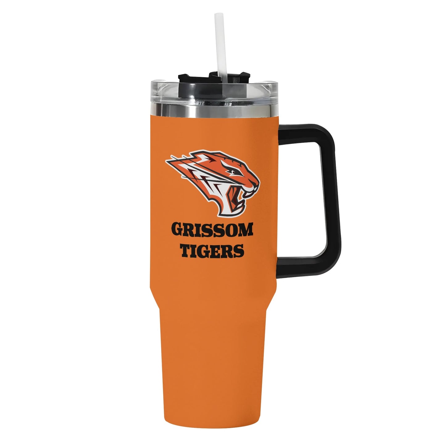 Grissom Tigers Logo 40oz Stainless Steel Tumbler