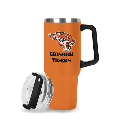 Grissom Tigers Logo 40oz Stainless Steel Tumbler