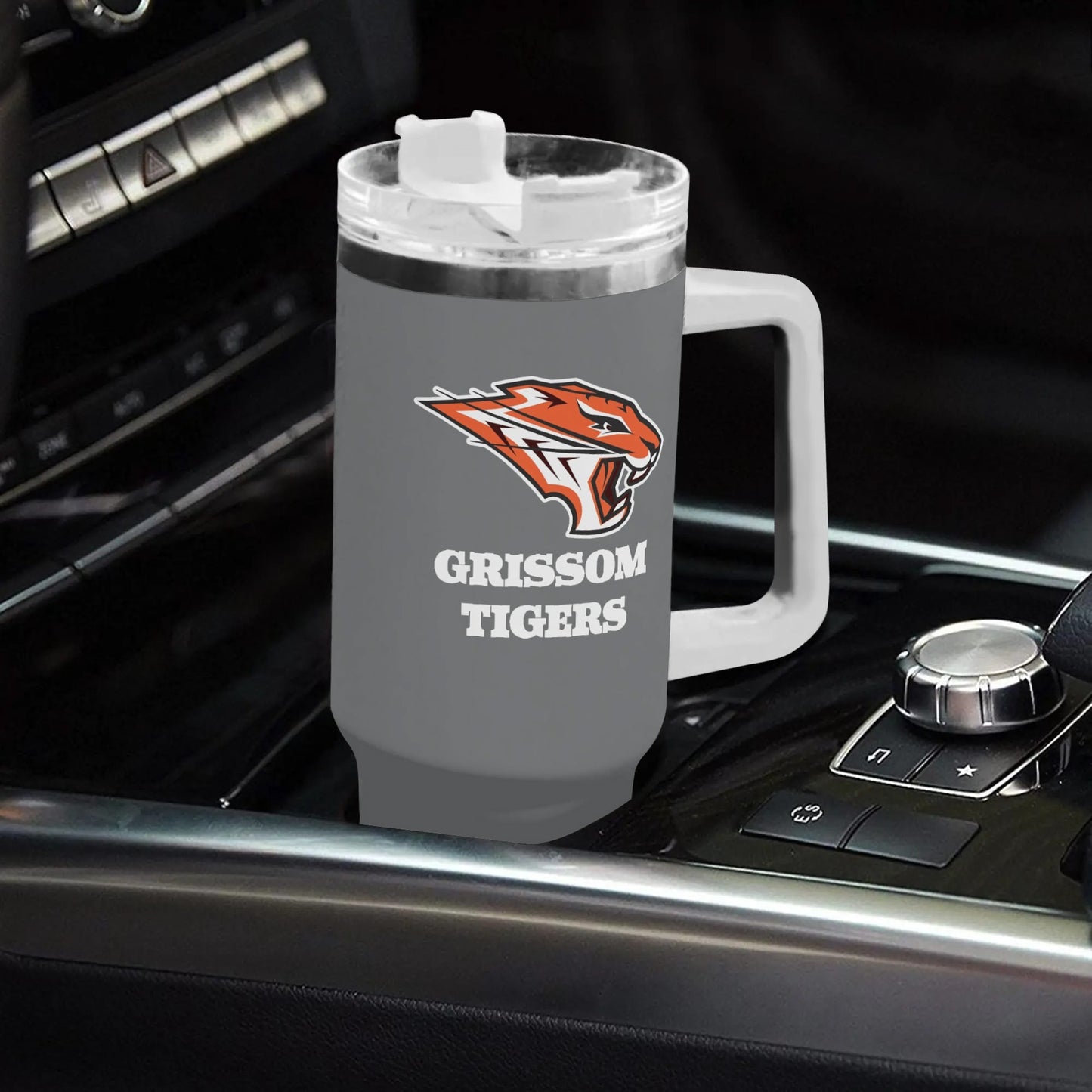 Grissom Tigers 40oz Stainless Steel Tumbler