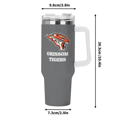 Grissom Tigers 40oz Stainless Steel Tumbler