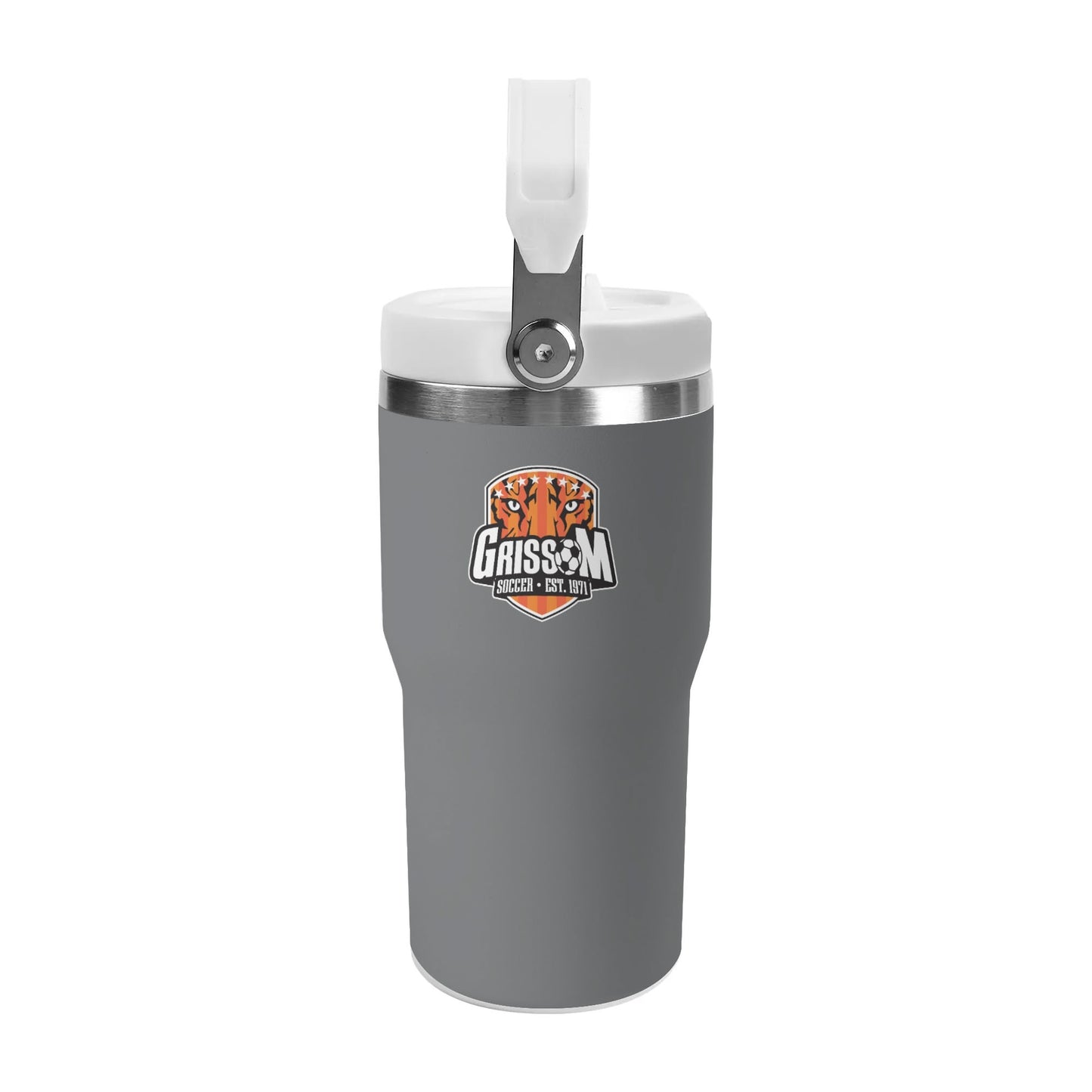 Grissom Soccer 20oz Stainless Steel Water Bottle