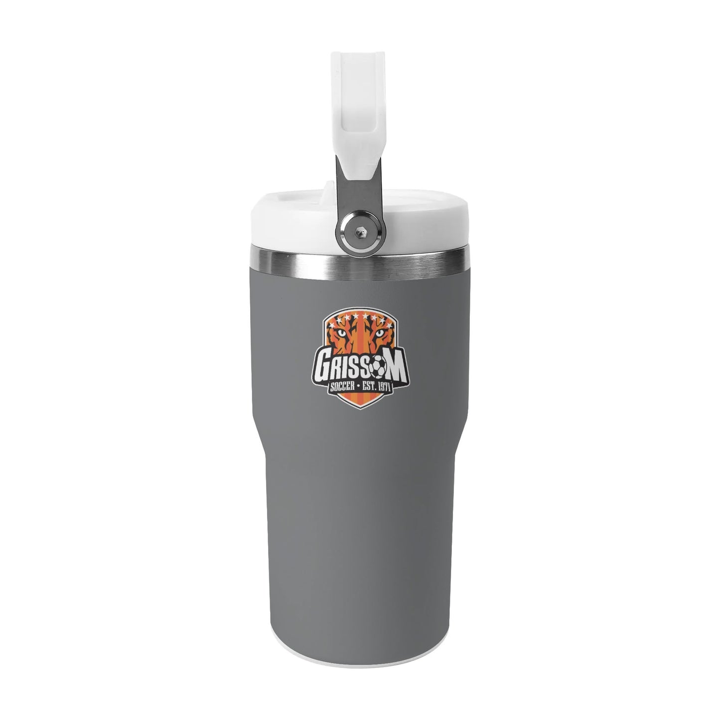 Grissom Soccer 20oz Stainless Steel Water Bottle