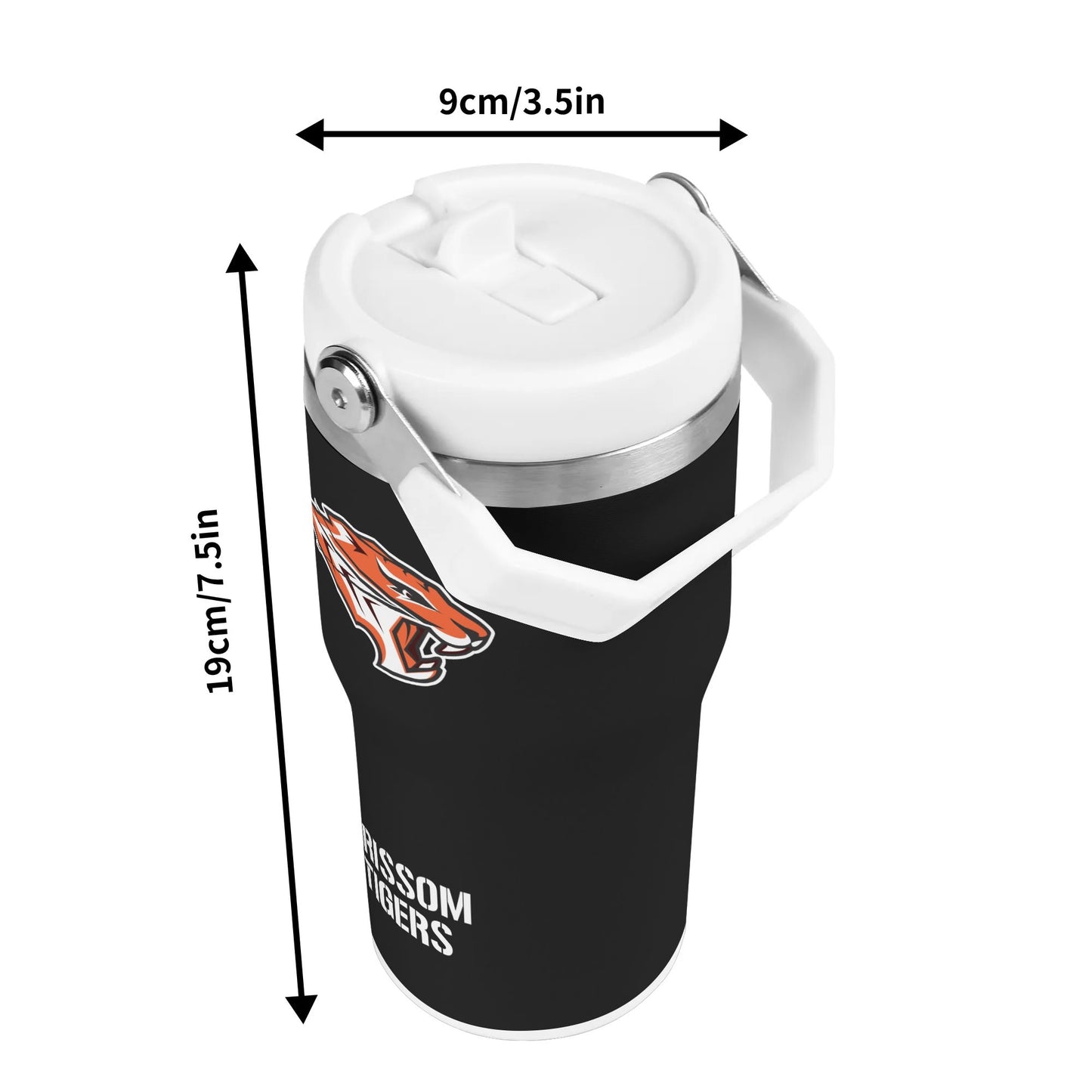 Grissom Tigers 20oz Stainless Steel Water Bottle