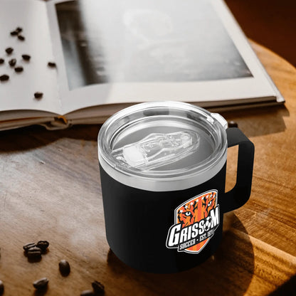 Grissom Mens Soccer 14oz Stainless Steel Coffee Mug