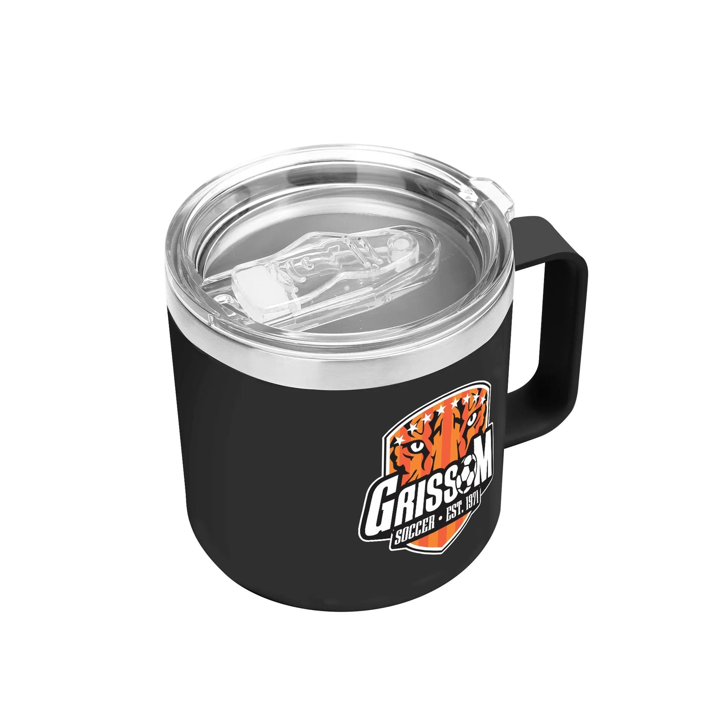 Grissom Mens Soccer 14oz Stainless Steel Coffee Mug