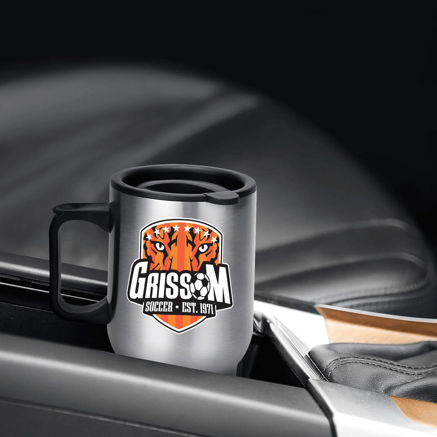 Grissom Soccer Logo Coffee Mug (14 oz)