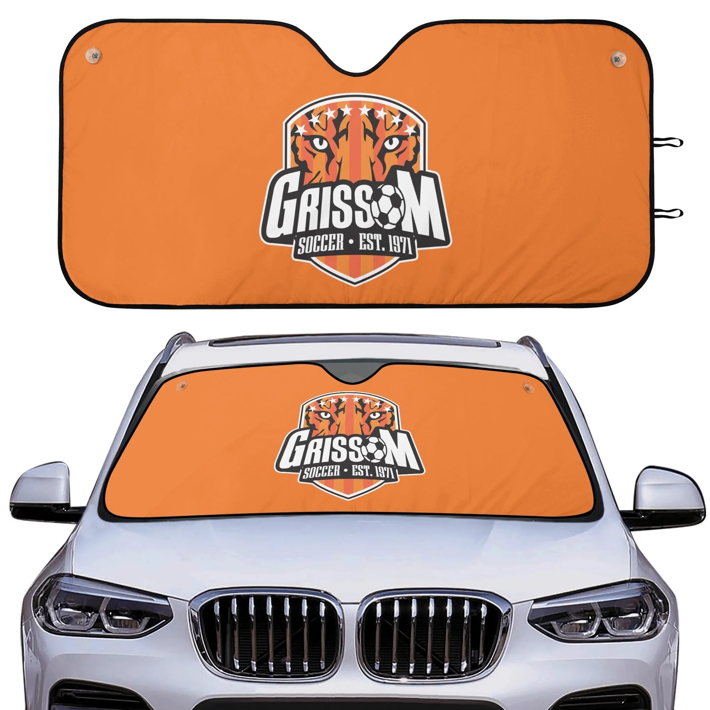 Grissom Soccer Logo Car Auto Sun Shade