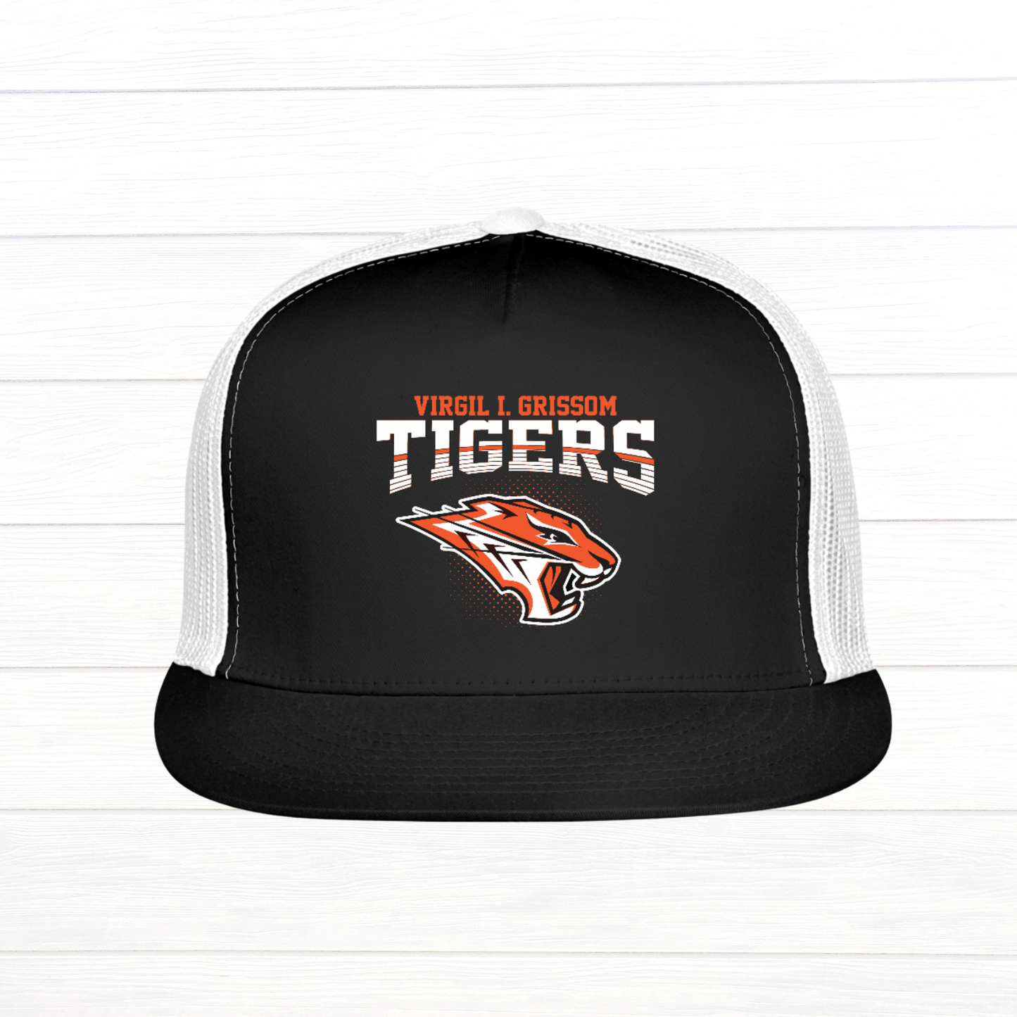 Grissom Tigers Print Logo Trucker Hat
