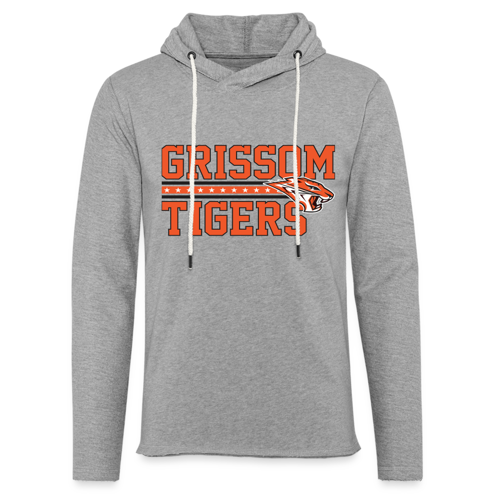 Grissom Tigers Lightweight Hoodie - heather gray