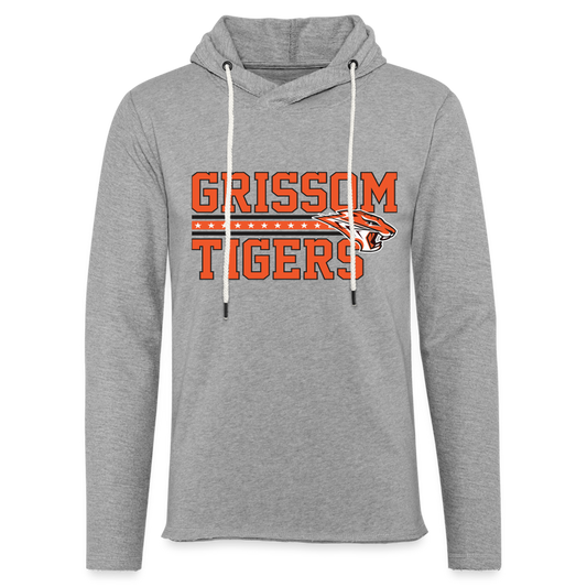 Grissom Tigers Lightweight Hoodie - heather gray