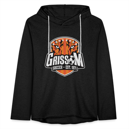 Grissom Soccer Logo Unisex Lightweight Terry Hoodie - charcoal grey